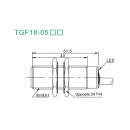 Термостойкий индуктивный датчик Akusense TGF18-05PC