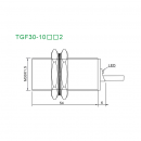 Термостойкий индуктивный датчик Akusense TGF30-10NO2