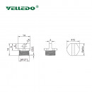 Защитный колпачек VELLEDQ (папа, никелированная латунь) M12-F-FCG.J