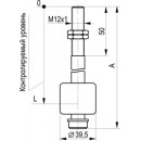 Магнитный датчик уровня жидкости ТЕКО DUG1-50-1-S4