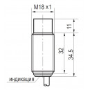 Бесконтактный выключатель ISN F4A-43N-8-L