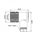 Соединитель CS S255R-05 (PG7)