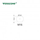 Mонтажный разъем VELLEDQ FLH-M12-F08(M12)-0.2