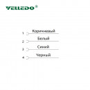 Соединитель кабельный VELLEDQ M8-M04T-10.0PVC/BK (вилка)