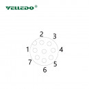 Mонтажный разъем VELLEDQ FLQ-M12-F08(PG9)-HB