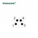 Монтажный разъем VELLEDQ FLH-M8-M04(М8)-НВ