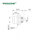 Mонтажный разъем VELLEDQ FLQ-M12-F08(PG9)-HB