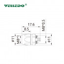 Монтажный разъем VELLEDQ FLQ-M8-F04(М8)-НВ