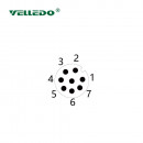 Mонтажный разъем VELLEDQ FLQ-M12-M08(PG9)-0.3