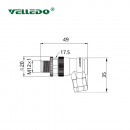 Соединитель клеммный VELLEDQ M12-M05S (вилка)