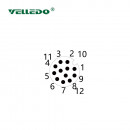 Mонтажный разъем VELLEDQ FLQ-M12-M12(M12)-0.3