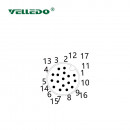 Mонтажный разъем VELLEDQ FLQ-M12-M17(PG9)-0.3