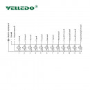 Распределительная коробка VELLEDQ M12-A3-12K4-3.0TL/GY