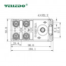 Распределительная коробка VELLEDQ M12-A3-4K5-M12