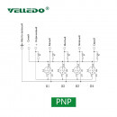 Распределительная коробка VELLEDQ M12-A3-4K4P-DZP