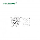 Распределительная коробка VELLEDQ M12-A3-4K5-M12
