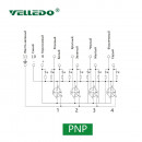 Распределительная коробка VELLEDQ M12-A3-4K5P-DZP