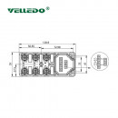 Распределительная коробка VELLEDQ M12-A3-6K4-DZP
