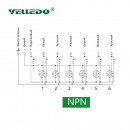 Распределительная коробка VELLEDQ M12-A3-6K4N-3.0PUR/GY