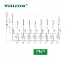 Распределительная коробка VELLEDQ M12-A3-8K4P-M23