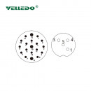 Распределительная коробка VELLEDQ M12-A3-8K4-M23