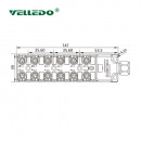 Распределительная коробка VELLEDQ M8-A3-12K3P-3.0PVC/GY