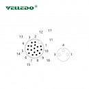 Распределительная коробка VELLEDQ M8-A3-12K3-M12
