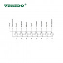 Распределительная коробка VELLEDQ M8-A3-8K3-10.0PUR/GY
